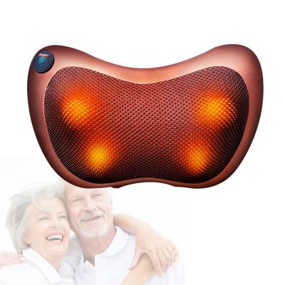 China Home Electric Neck Shoulder Massager Pillow Neck Car Massager Back Massager Pillow With Heat for sale