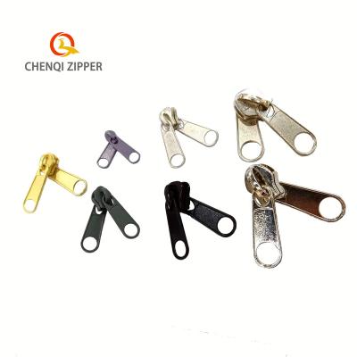 China Other 3# 5# 8# Custom Double Sided Zipper No Lock Slider Metal Puller 3# 5# Custom Double Sided Zipper No Lock Slider Metal Puller for sale