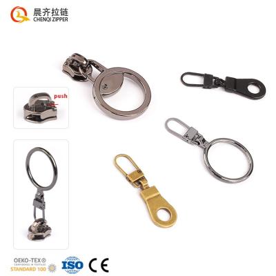 China Other CHENQI Wholesale Customized Multi Colored Multi Style Metal Zipper Puller Sliders for sale