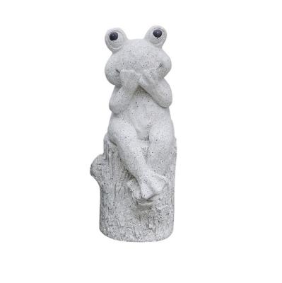 China China Buddhist Frog Figurines Resin Yoga Frog Meditating Statue for sale