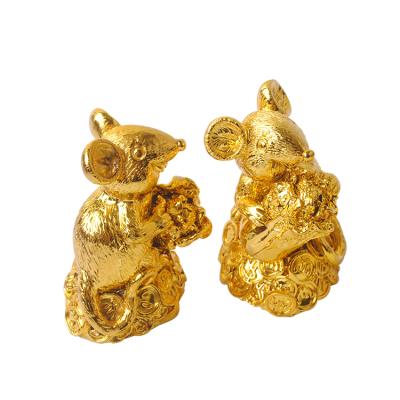 China China 2020 new year symbol polyresin rat mouse ornament rat animal carfts for sale