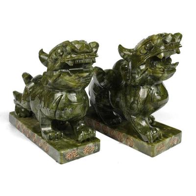 China China September Super Hot Sales Pi Yao Fengshui Pi Xiu Wealth Porsperity South Jade Pixiu Statue for sale