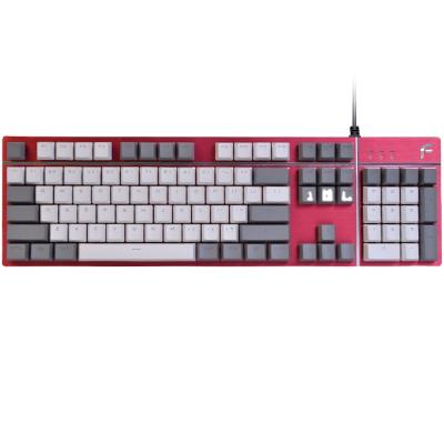 China Dearmo F9 Pro Mechanical Keyboard Aluminum Alloy Gaming Waterproof Red Backlit Cable Dustproof Keyboard for sale