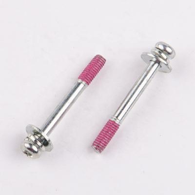 China Pan China Metal High Tensile Anodize Micro Screw Lock Bolt Sems Pan Head Screw And Bolts for sale