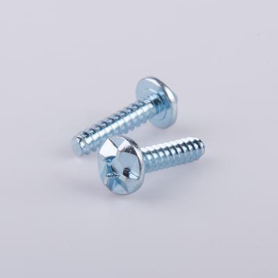 China Small Package Flat Galvanized Carbon Steel Custom Security Screws Anti Theft License Plate Screws for sale