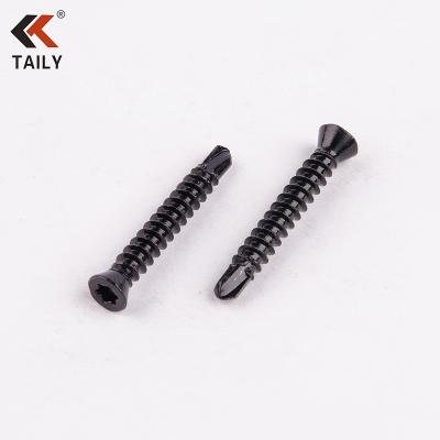 China Black Carbon Steel Zinc Flat Screws 6.3x50 7.0x50 Furniture Socket Confirmat Hex Screw for sale