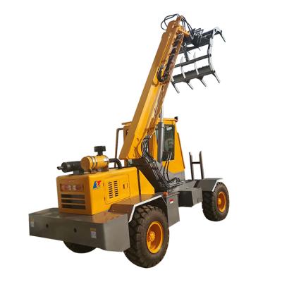 China Building Material Stores Small Telescopic Long Arm Front End Loader for sale