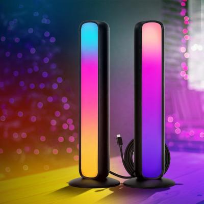 China Modern Changing LED Lights Bedroom Atmosphere Decoration Lamp Colorful Soft Lighting Dimmable With Remote Smart LED Light Bars for sale