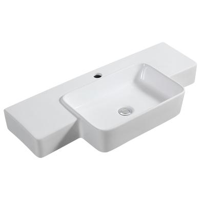 China DF 457 Modern Solid Height Large Outdoor Cabinet Table Top Wash Basin for sale