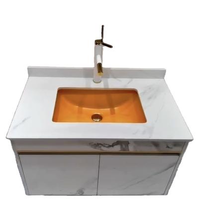 China Chaozhou Easy Clean Factory Basin Countertop Marble Color Ware Bathroom Sanitary Sink for sale