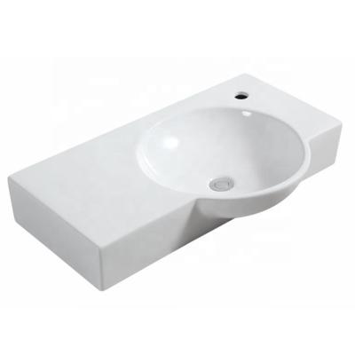 China Large Size 454 Easy Clean Factory Direct Supply Wall Hung Wash Basin Sink for sale