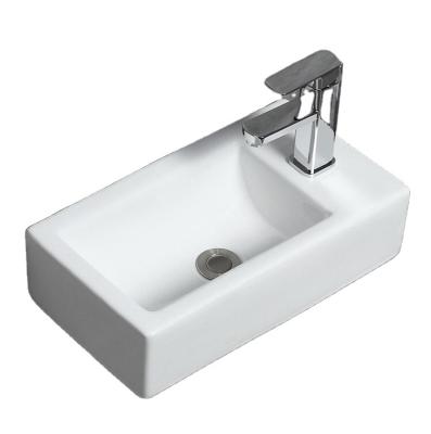 China Hung Art Basin Sanitary Ware Sink Modern Ceramic White Countertop Wall Wash Basins Chaozhou Factory Wholesale for sale