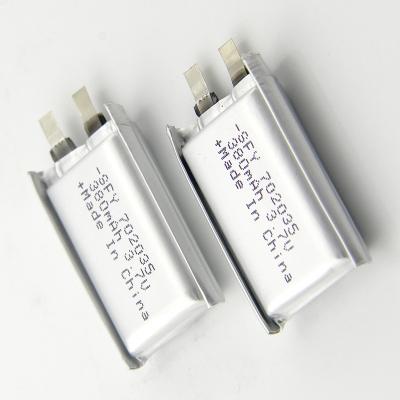 China Hot Sale Flexible Toys Large Capacity Rechargeable Lipo Battery 3.7V 380mAh 702035 Lithium Polymer Batteries Support OEM for sale