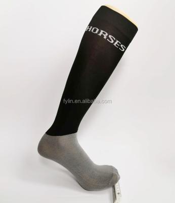 China QUICK DRY Custom Equestrian Horse Riding Socks Knee High Logo Equestrian Socks Long for sale