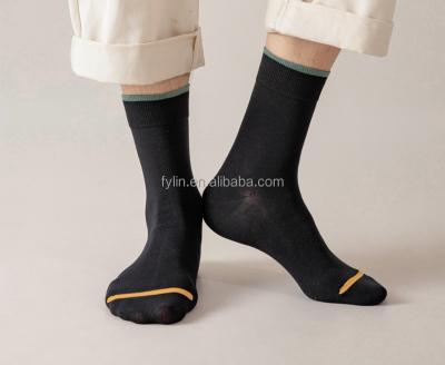 China QUICK DRY Custom Luxury Mens Business Socks High Quality Striped Crew Socks Cotton Working Socks for sale