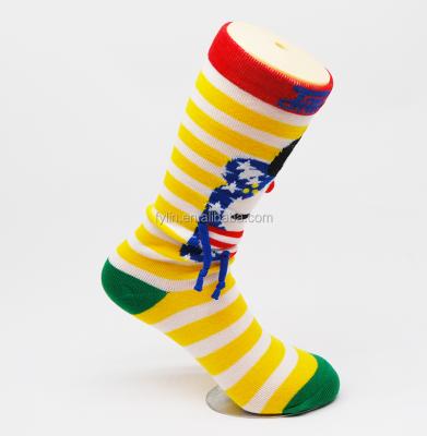 China High Quality QUICK DRY Pattern High Quality Smart And Colorful Crew Ladies Happy Girl Socks for sale