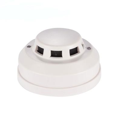 China 10 Year 12 Volt 4 Wire Wired Mini Optical Smoke Detector Fire Alarm with Relay Output For Hotel for sale