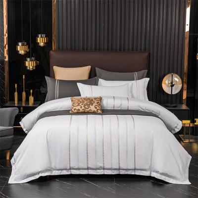 China Brillmax Nondisposable Luxury Exquisite Embroidery Cotton 4pcs Bedding Set European Style Naked 100% Cotton Sleep Sheets Bedding Sets for sale