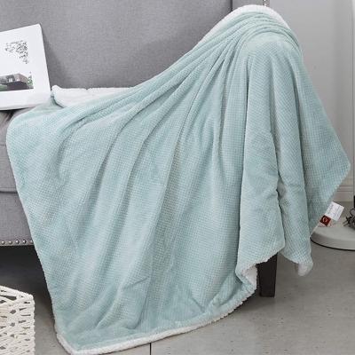 China Brillmax Sherpa Double Layer Bed Cashmere Blankets And Comforters Anti-Static Promotion for sale