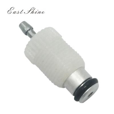 China Flint lighter parts 18/24 better tooth cover sale cheap spout plastic aluminum bottom valve for sale