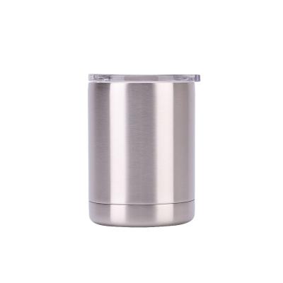 China Factory wholesale 10oz viable wall double lowball 304 stainless steel vacuum insulated wine tumbler for sale