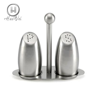 China Sustainable High Quality Stainless Steel Salt And Pepper Shaker Set Spice Shaker For Kitchen for sale