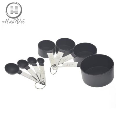 China Set of 8 PCS Bakeware Set Viable Plastic Measuring and Dosing Cups for sale