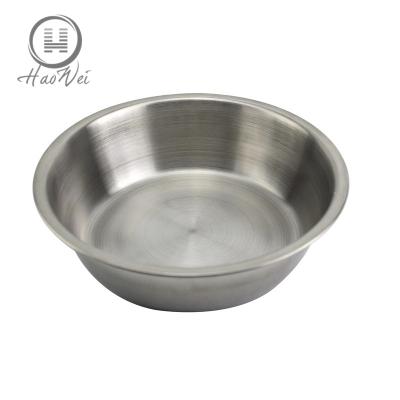 China Viable Cheap Bulk Round Thickening Stainless Steel Dog Water Bowl Cat Bowl for sale