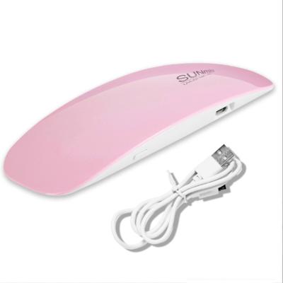 China Handheld Portable UV Gel Curing Light Dryer Sun 6W Mini Uv Led Nail Lamp Nail Polish Dryer For Home Use for sale