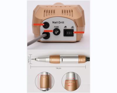 China Portable Strong Power Electric Nail Bit Drill Machine Set Sell Well Nail Polish Machine High Speed for sale