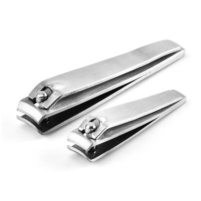 China Smooth Fine Cutter Stainless Steel Toenail Clipper Toenail Clipper Small Big Set Silver Color With Nail File For Women Men Nails Beauty for sale