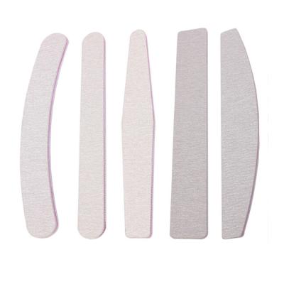 China Finger Care and Salon Wholesales Custom Gray Diamond Shape Abrasive Zebra Emery Board Nail File 100/180 Custom Logo Printed for sale