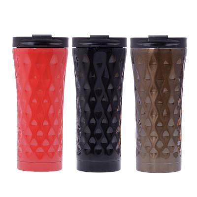 China Sustainable Customized Coffee Vacuum Insulated Double Walled Stainless Steel Car Cups Tumblers for sale