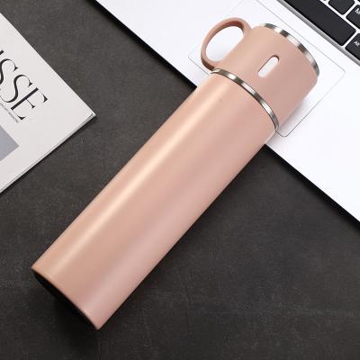 China PORTABLE 580ml Water Bottle Maker Vacuum Stainless Steel Drinking Mug With Small Cups for sale