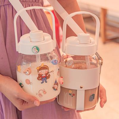 China Sustainable Glass Water Bottle Sealed Travel Mug Coffee Tumbler Hot Tea Cup For Kids Adults for sale