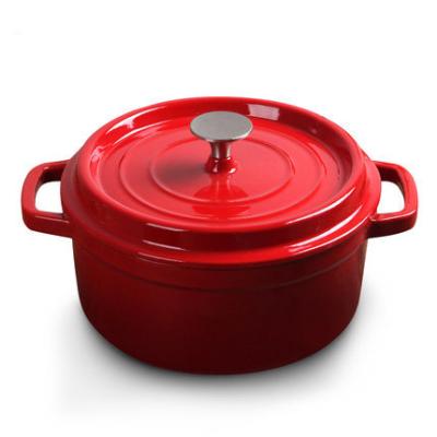 China Durable Classic Enameled Top Cast Iron Casserole Metal Color Accept Type Form Feature Weight Eco Material Original Pot for sale