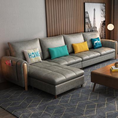 China Other L Shaped Gray Synthetic Leather Waiting Room Sofa Recliner Sofa Sofa Set Furniture for sale