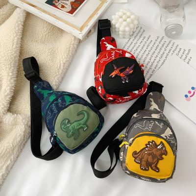 China Cute Messenger Waist Bag Baby Zipper Waist Bag Fanny Children Belt Bag Money Boy Girl Dinosaur Cartoon Kid Fashion Sports Trunk Bag Wholesale for sale