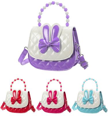 China New Fashion Cartoon Kids Mini Cute Toddler Ladies Trendy Cross - Body Shoulder Bag Candy Color PU Small Purses And Handbags For Little Girl for sale