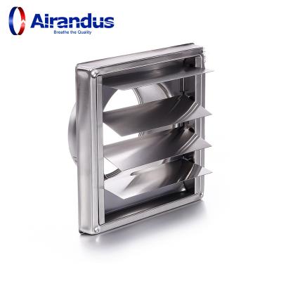 China Contemporary Square Stainless Steel Hood Exhaust Air Vent Louver Cover For HVAC Ventilation for sale