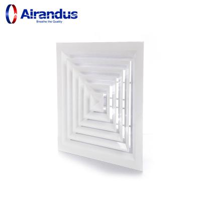 China Durable HVAC Air Ventilation Duct Grilles Ceiling Square Air Diffuser for sale