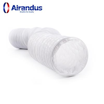 China HVAC System Traditional Ventilation White PVC Flexible Air Duct for sale