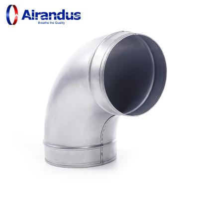 China Traditional High Quality 90 Degree Galvanized HVAC Elbow Spiral Duct For Ventilation System for sale