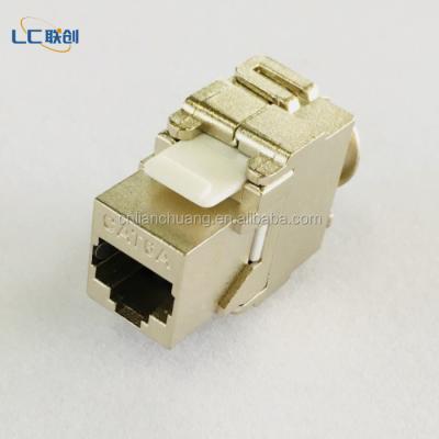 China Toolless RJ45 Jack Structure Cabling System Keystone Cat6A Ftp for sale