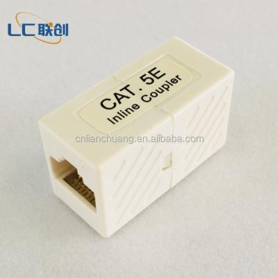 China UTP rj45-rj45 structure cabling system gender category 5e female integrated coupler for sale