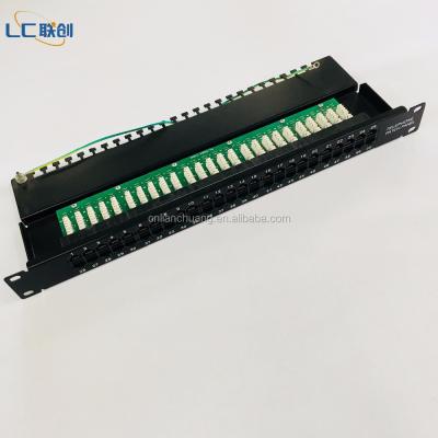 China Port Structure Cabling System 1U 19 Inch 50 Data 8P4C Voice Patch Panel for sale