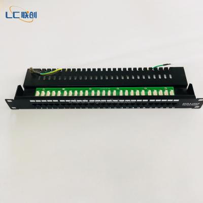 China Port Structure Cabling System 25 RJ11 Cat3 Telephone Voice Patch Panel for sale