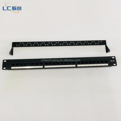 China RJ45 8P8C UTP Cat5e 24 Structure Cabling System Left Modular Patch Panel for sale