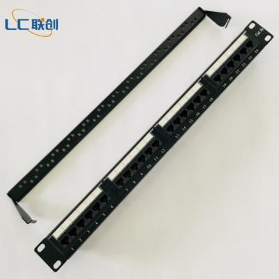 China Structure Cabling System 24 Port UTP Cat5e Patch Panel for sale