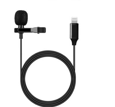 China Detachable Lapel Lavalier Mic Wired Mikrofo /Microfon Mini Portable Lavalier Microphone Condenser Microphone For iPhone X 8 7 CANON for sale